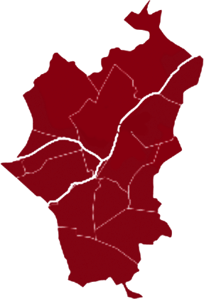 Die geografische Form von Pankow